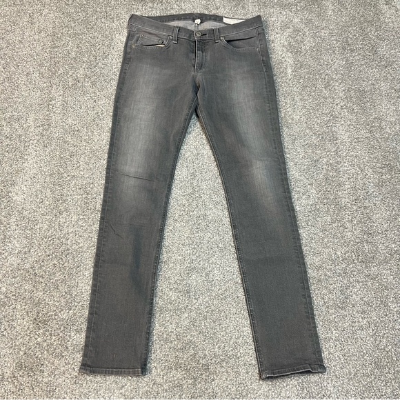 rag & bone Denim - Rag & Bone Jeans Womens 30 Gray Skinny Denim Cotton Stretch Mid Rise Buxton